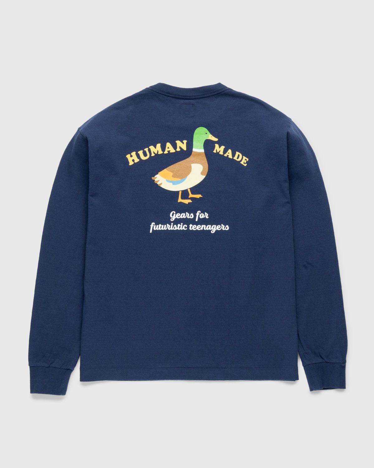 Human Made – Long-Sleeve Duck T-Shirt Navy | Highsnobiety Shop